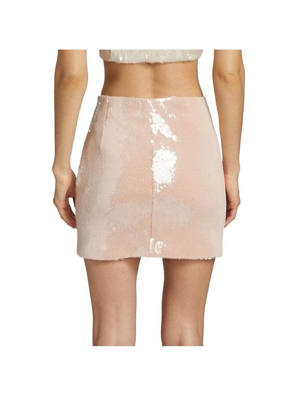 Cinq à Sept Women's Pink Sequin Miniskirt Size 8 Never Worn! - Picture 2 of 5